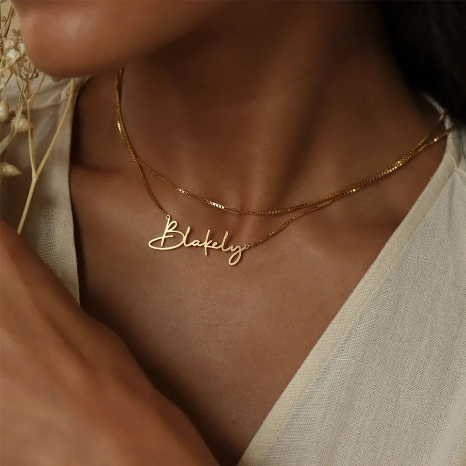 Personalised name necklace