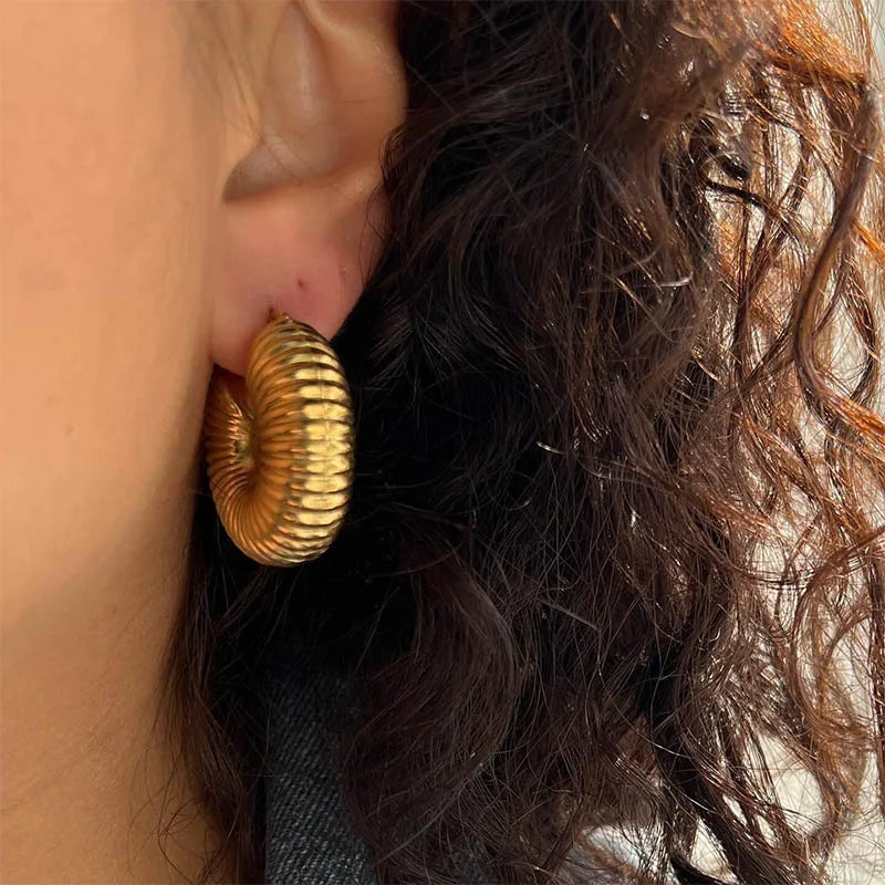 Large-sized earrings