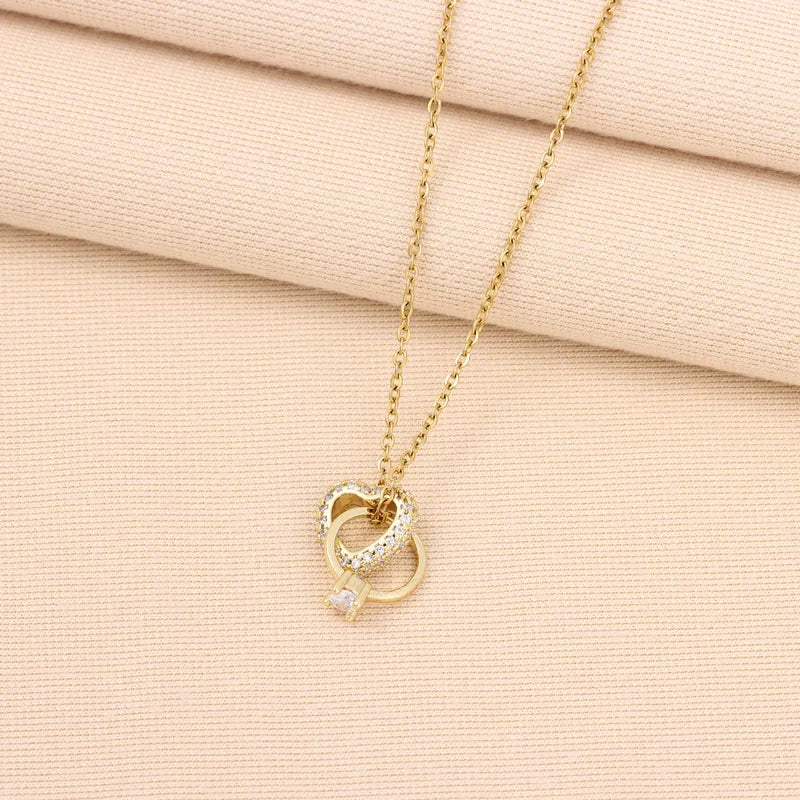 The Heart and Ring Necklace