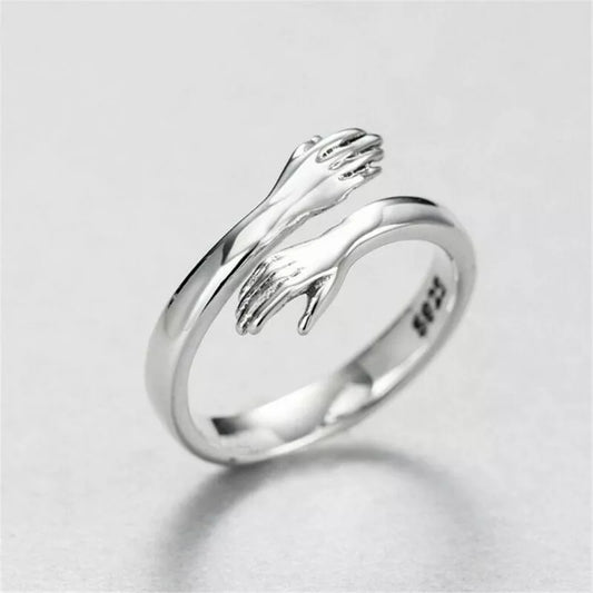 Silver Hug Sterling Silver Ring