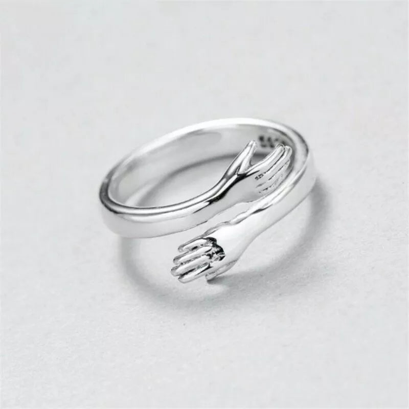 Silver Hug Sterling Silver Ring