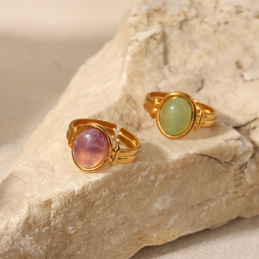 Agate Adjustable Ring