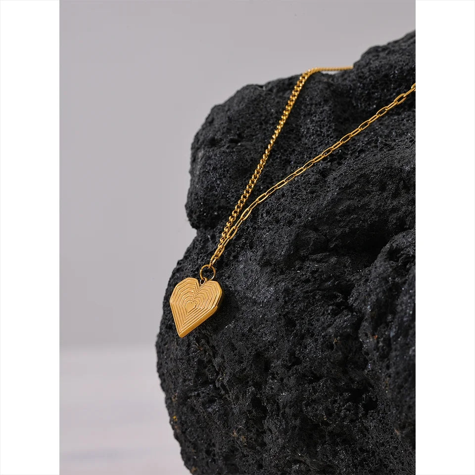 Jagged Heart Necklace