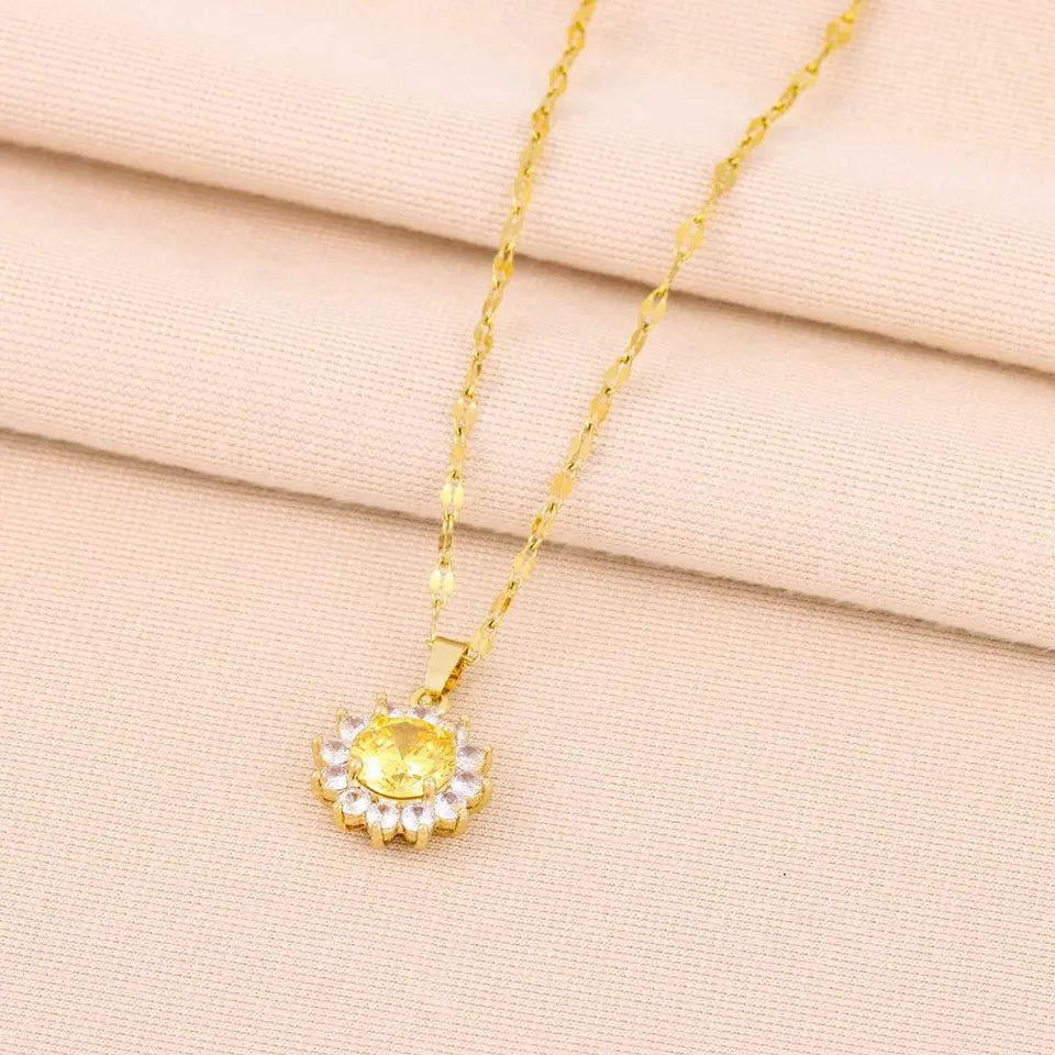 Sunflower Necklace