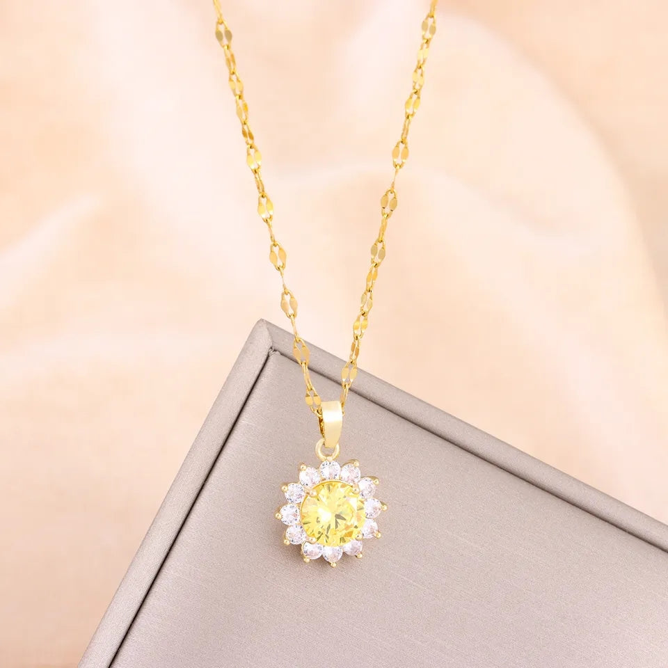 Sunflower Necklace