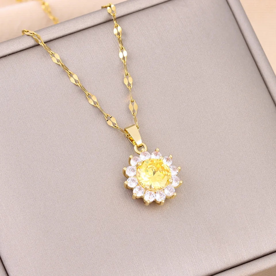 Sunflower Necklace