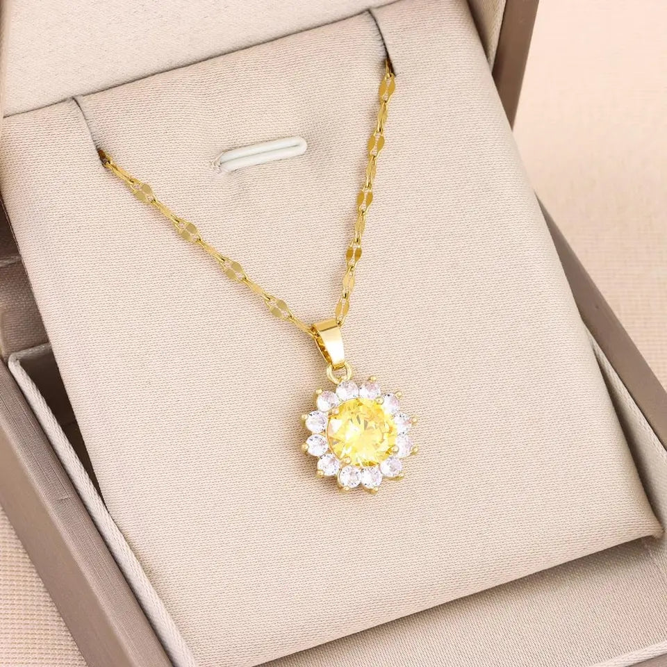 Sunflower Necklace