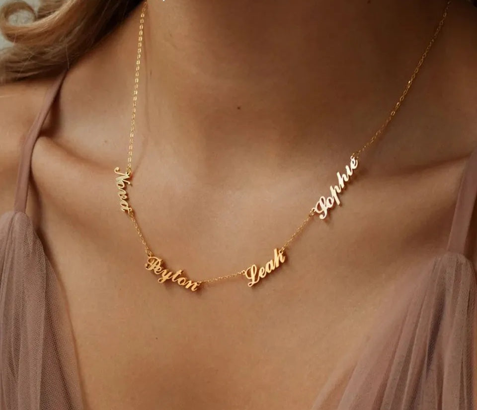 Multiple Name Necklace