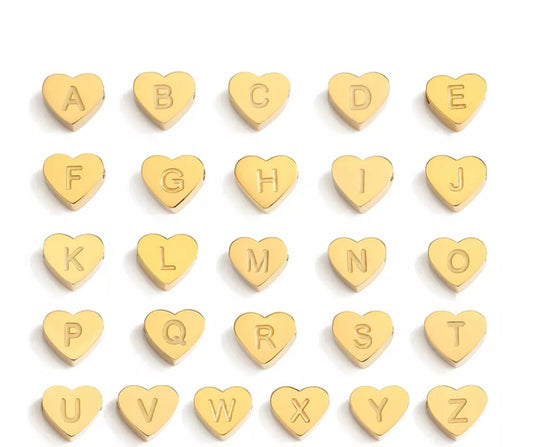 Heart Letter Charms